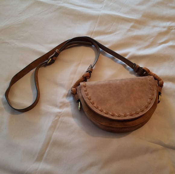 Small tan crossbody bag - Picture 4 of 5
